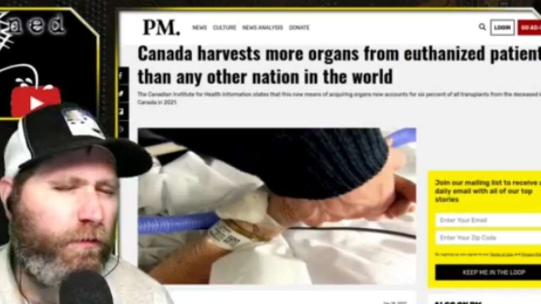 Canada harvests more organs from euthanized(NWO-murder) patients than any other