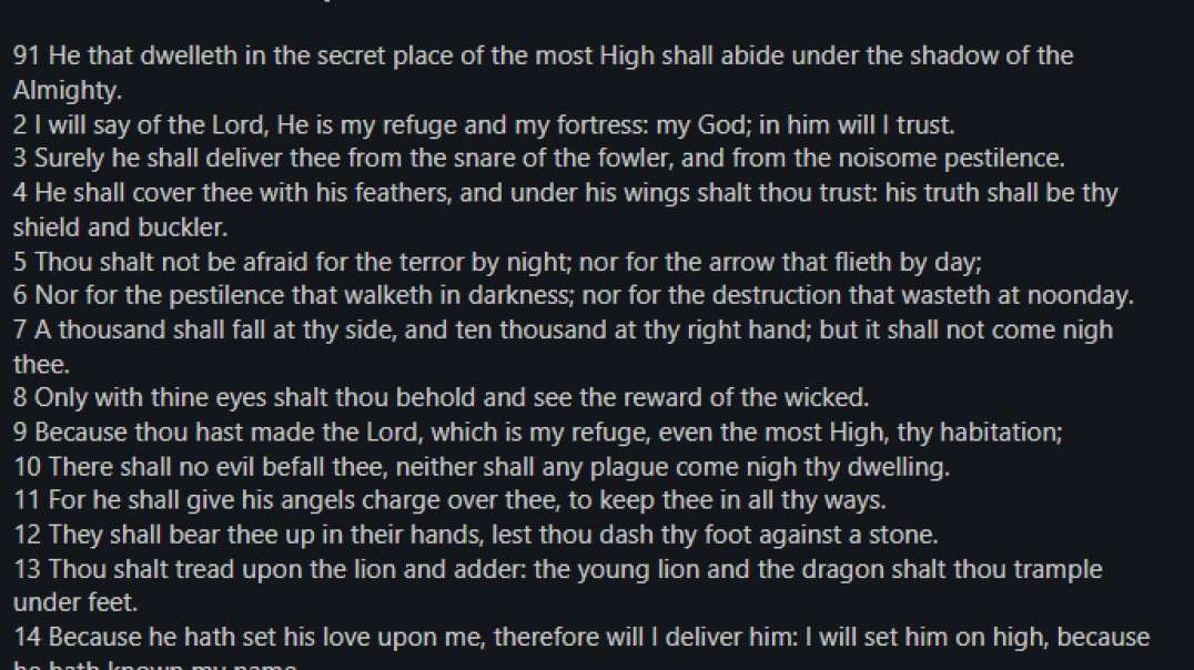 Psalm 91 - The Soldiers Prayer: