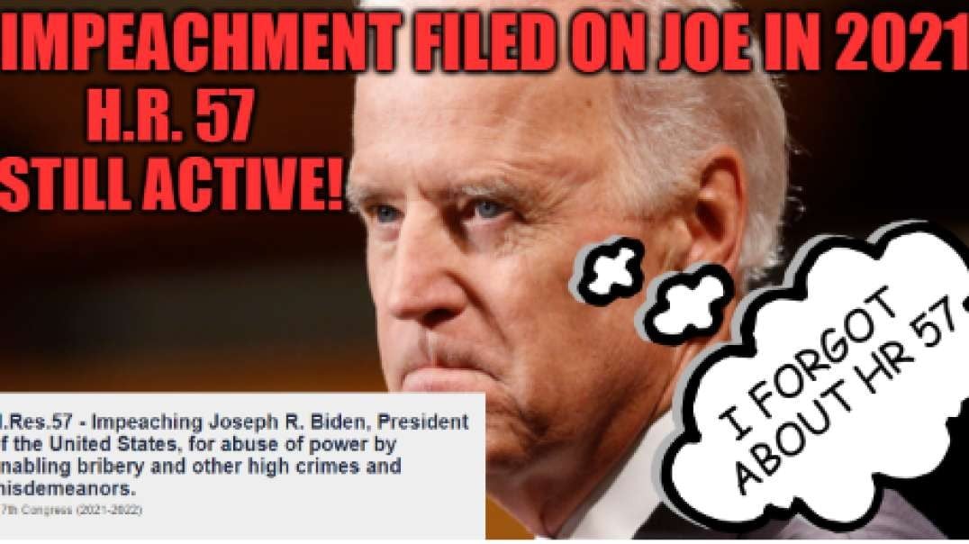 1/17/2023- Biden Impeachment was filed in 2021! Schiff / Omar wants Joe investigated! You are saving lives!