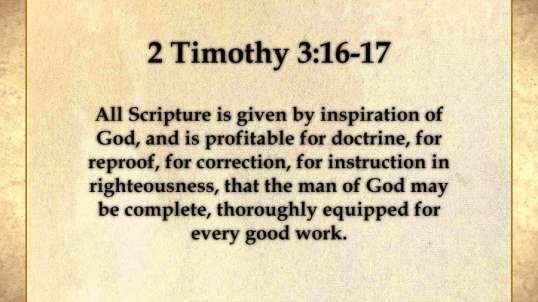 2 Tim 3:16 – All Scripture is Inspired