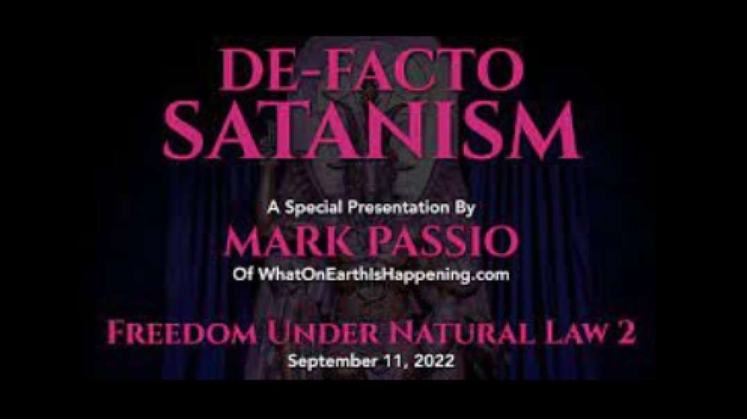 De-Facto Satanism by Mark Passio