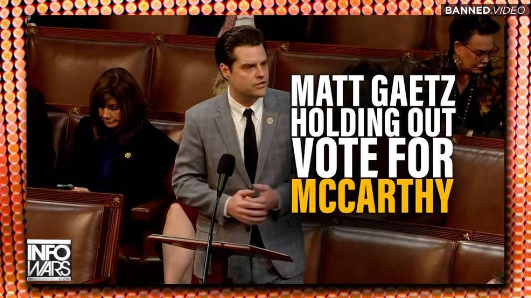 Matt Gaetz Addresses Congress On Why He Continues To Holdout On Voting For McCarthy