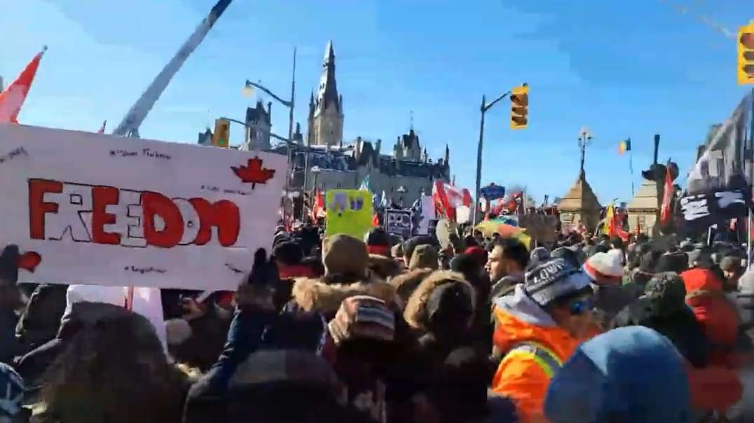 1yr ago Jan 29th 2022 PT1 Ottawa Canada Freedom Convoy 2022 Tens of Thousand Protesting COVID Mandates.mp4