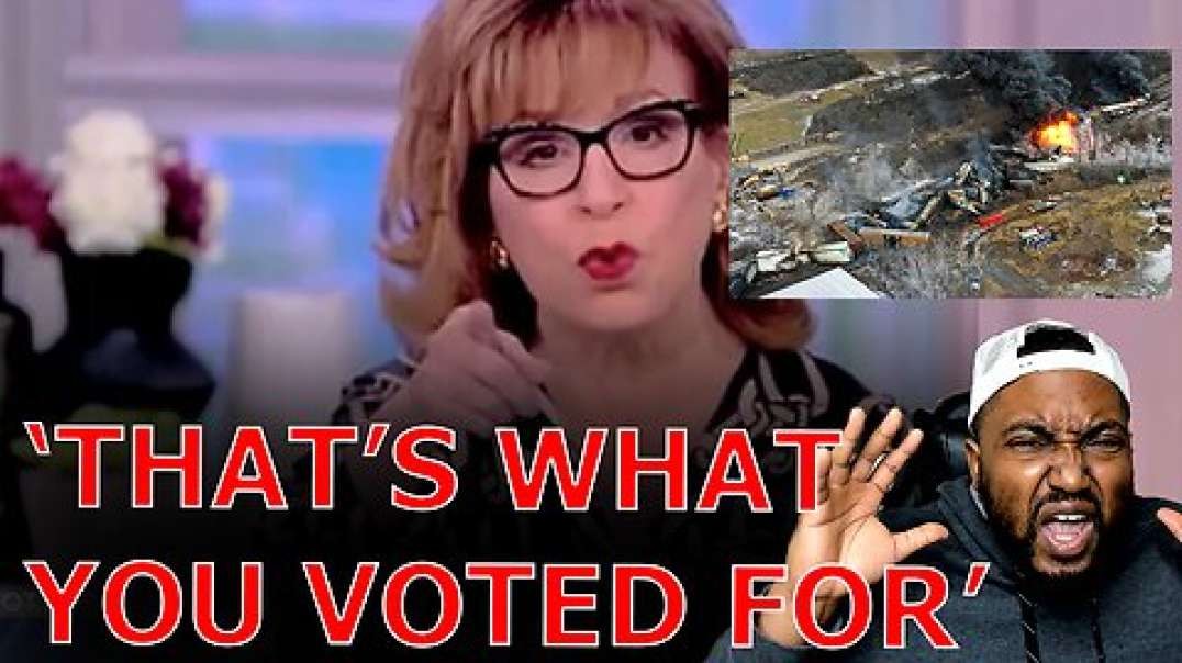 The View's Audience STUNNED As Joy Behar Suggests East Palestine Residents Got What They Voted For (Black Conservative Perspective)