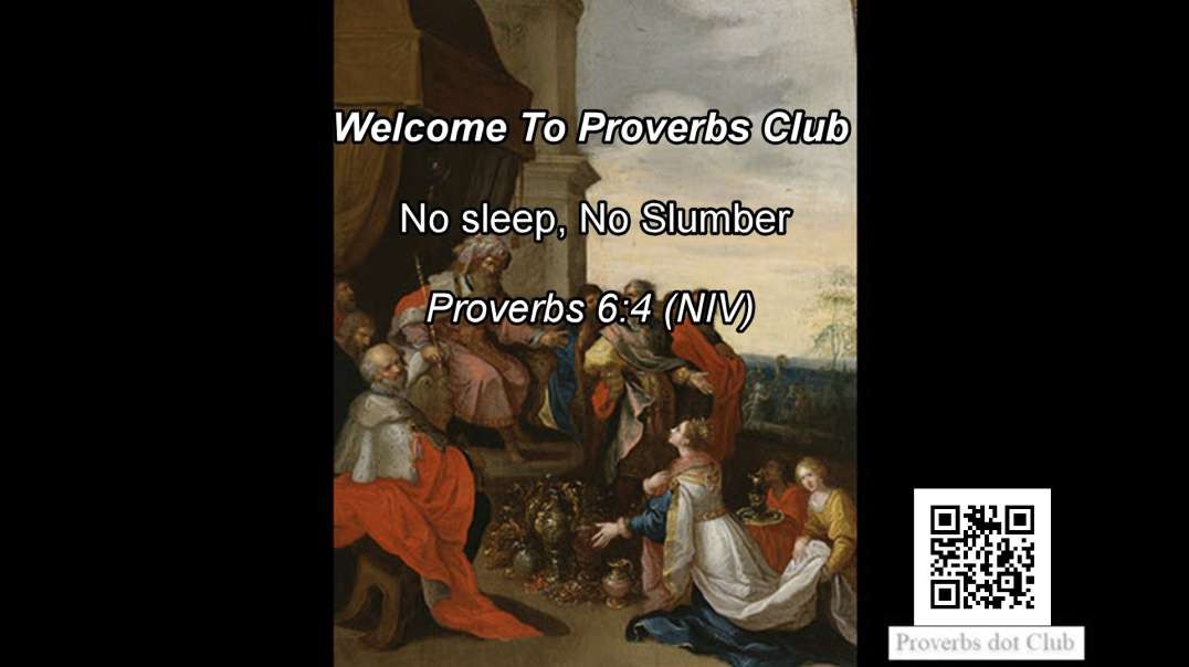 No Sleep, No Slumber - Proverbs 6:4