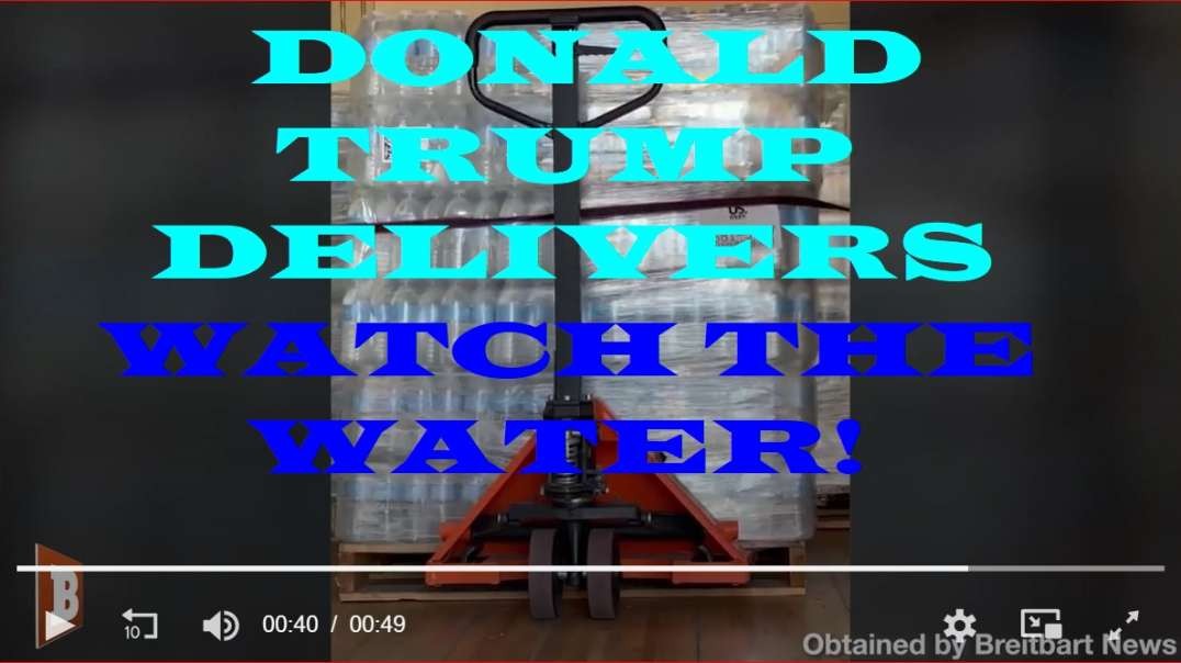 Video: Donald Trump delivers truckloads of water to devastated Ohio!