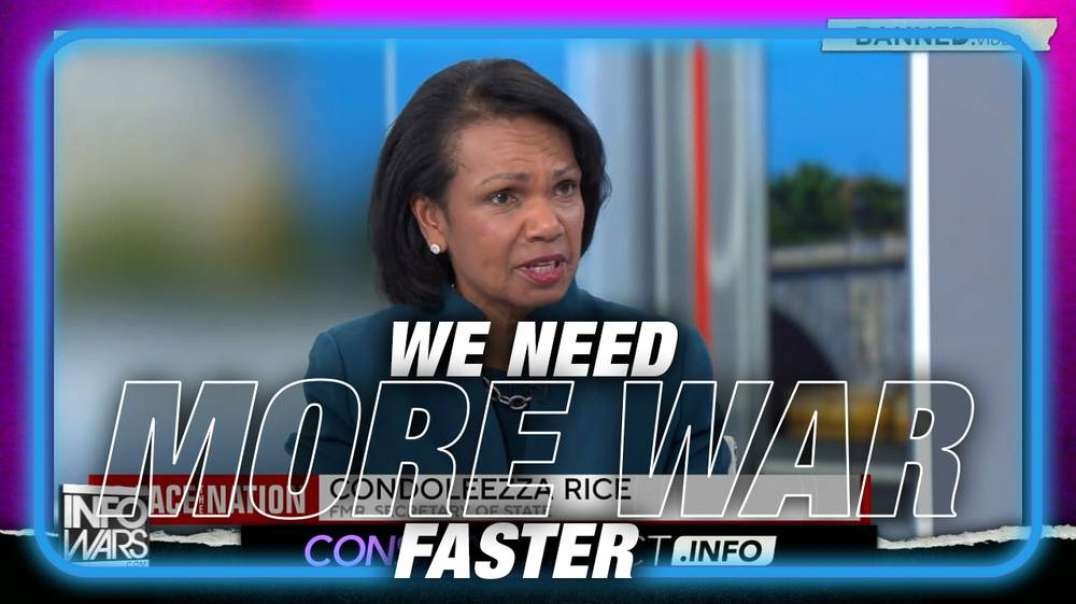 Condoleezza Rice Says U.S. Needs To Start WW3 Faster By Sending More Money And Weapons To Ukraine