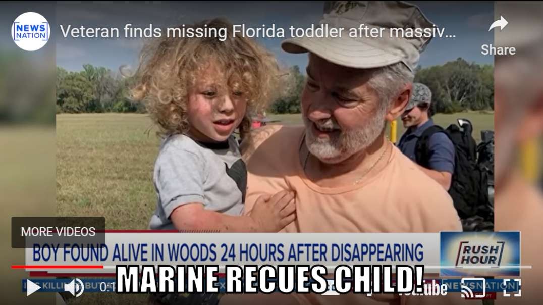 Video: Marine Veteran rescues Florida toddler after saying a prayer!