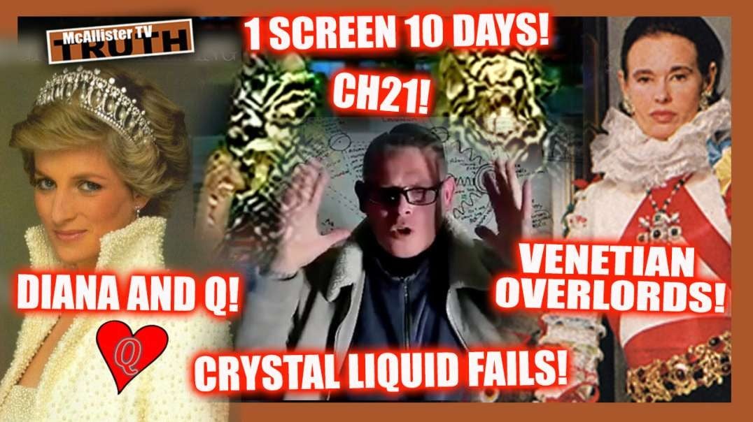 ONE SCREEN...10 DAYS! CRYSTAL LIQUID FAILS! ROYALS ARE BODY-SNATCHED! DIANA AND Q!