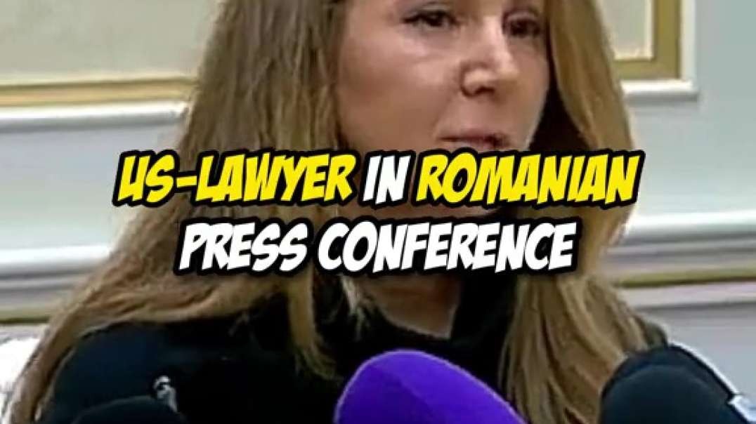 US- LAWYER IN ROMANIAN PRESS CONFERENCE