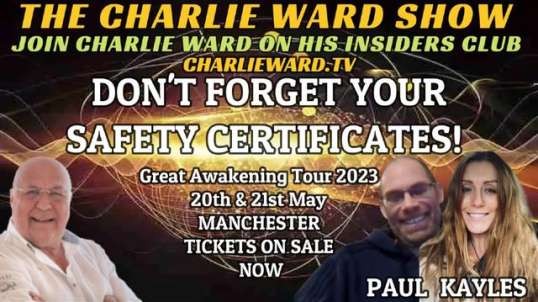 DON'T FORGET YOUR SAFETY CERTIFICATES! WITH KAYLES, PAUL & CHARLIE WARD