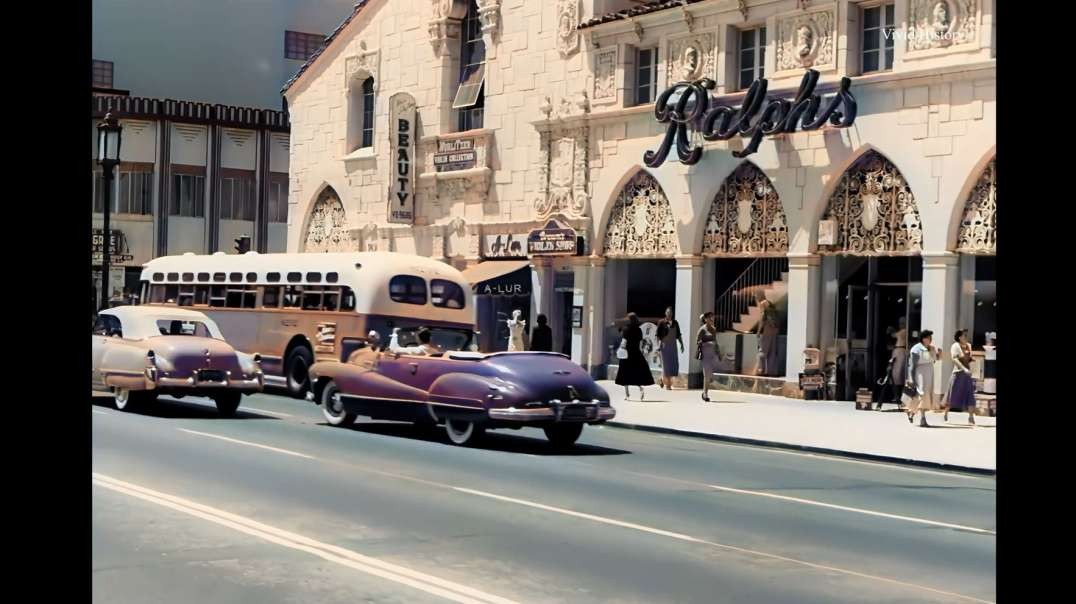 vividhistory Los Angeles 1950s, Wilshire Blvd 4k and Remastered.mp4
