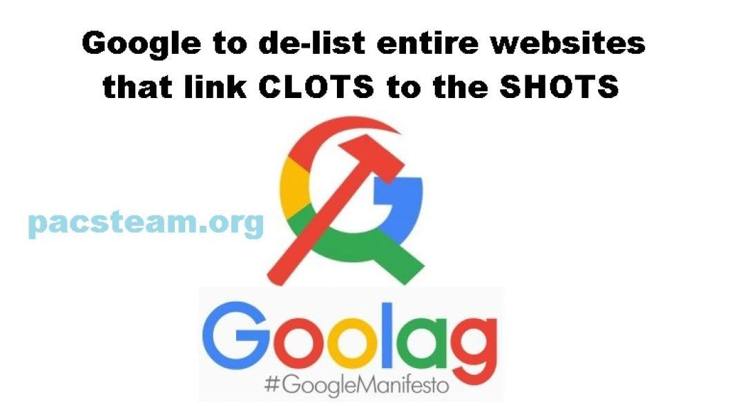 Google to de-list entire websites that link CLOTS to the SHOTS