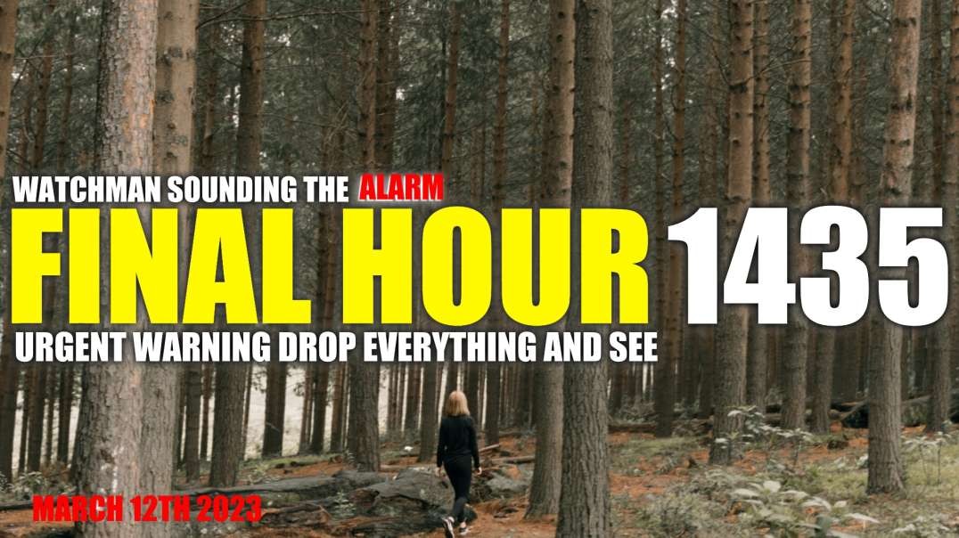 FINAL HOUR 1435 - URGENT WARNING DROP EVERYTHING AND SEE - WATCHMAN SOUNDING THE ALARM