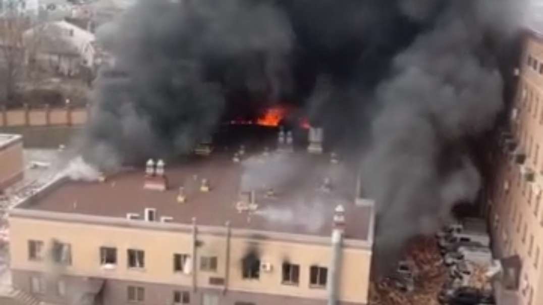 Full compilation of videos of electical wiring-caused fire in Rostov.