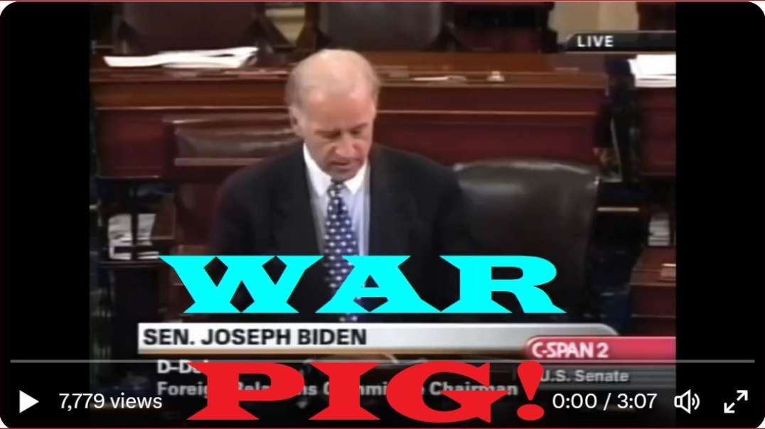 Biden blocked expert witnesses as senator that allowed the Iraq War!