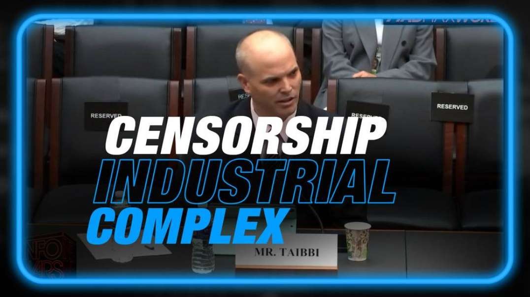 Watch Matt Taibbi's Bombshell Congressional Testimony Exposing Democrats' Secret Censorship Grid