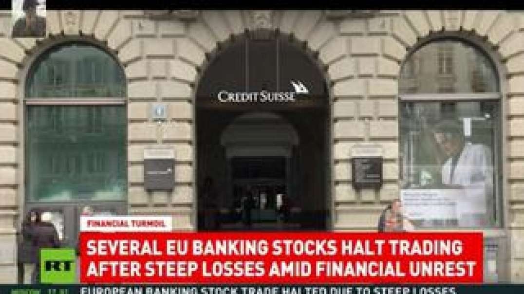 EU Banks Halt Stock Trading After Steep Losses, ft. Paul Craig Roberts