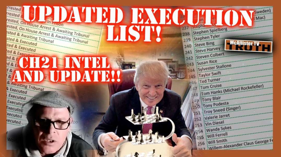 UPDATED EXECUTION LIST! 21 INTEL! TRUMP RALLY NOTES! MUTANTS AND TIME TRAVEL!
