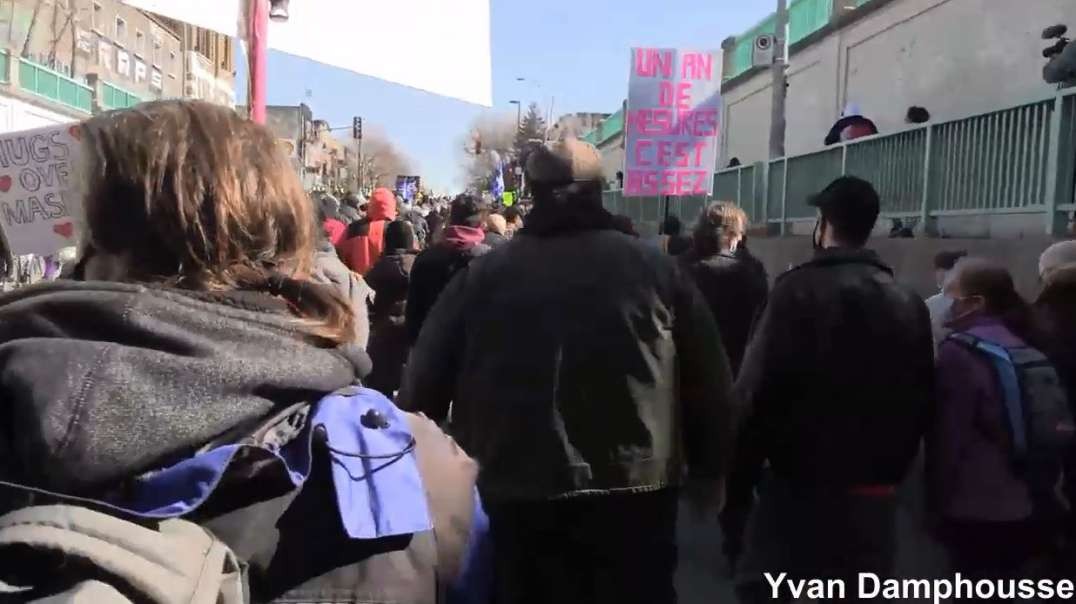 2yrs ago PT25 March 20th 2021 Canada Montreal Worldwide Freedom Rally March Demonstration Protest.mp4