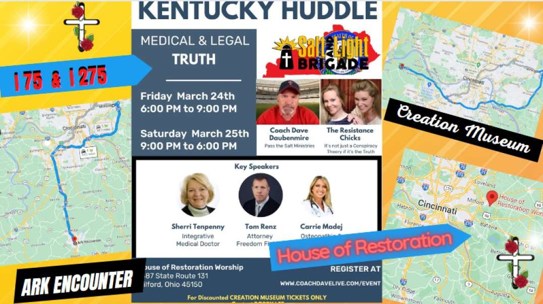 🚨OH/KY EVENT with Us, Tenpenny, Renz, Madej & Coach! JOIN US IN PERSON March 24 & 25!