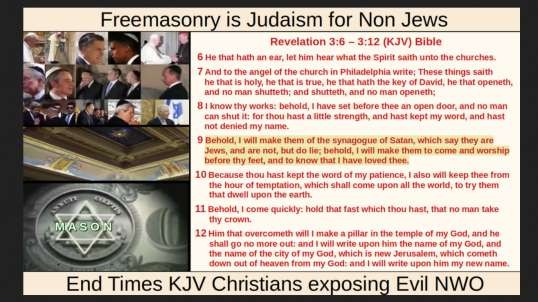 Freemasonry is Judaism for Non Jews