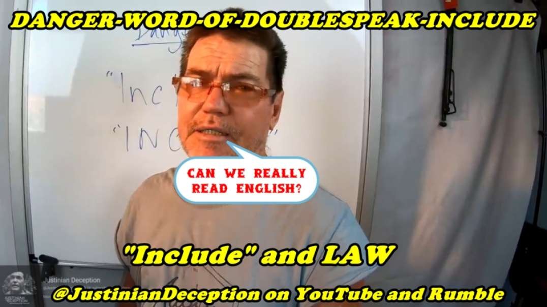DANGER-WORD-OF-DOUBLESPEAK-INCLUDE @JustinianDeception clip