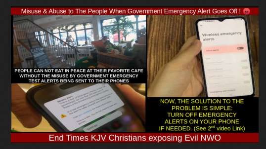 Misuse & Abuse to The People When Government Emergency Alert Goes Off ! 😡