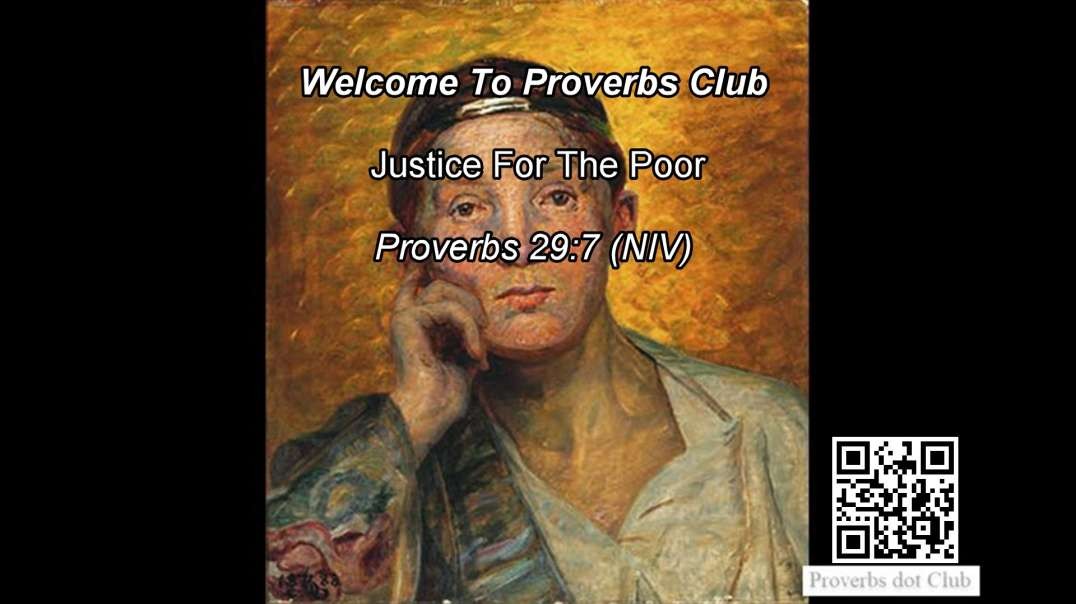 Justice For The Poor - Proverbs 29:7