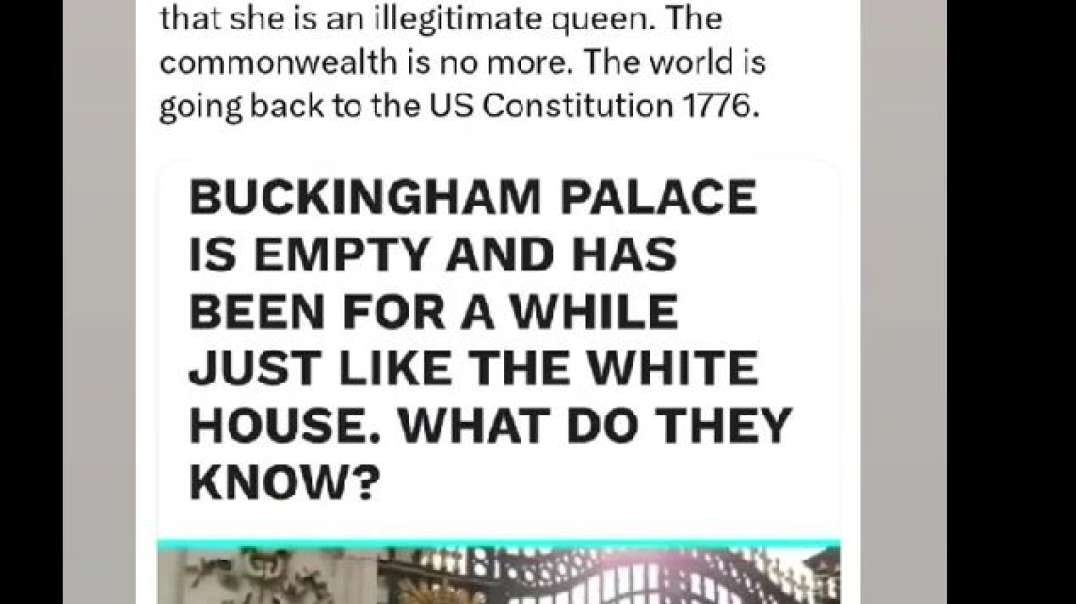 Buckingham Palace is Empty