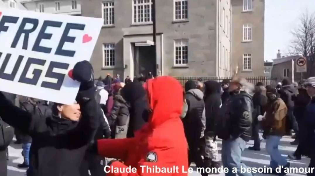 2yrs ago Free Hugs Claude Thibault - Le monde a besoin d'amour Montreal Freedom March Rally Protest Covid19.mp4