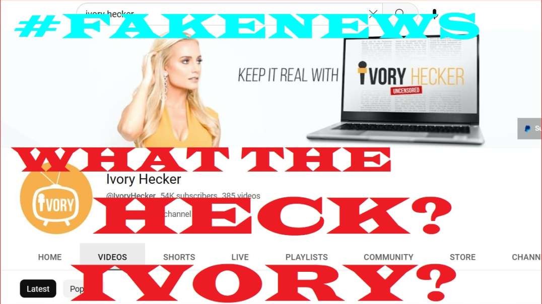 Ivory Hecker what the HECK how to spot a black hat #fakenews op!