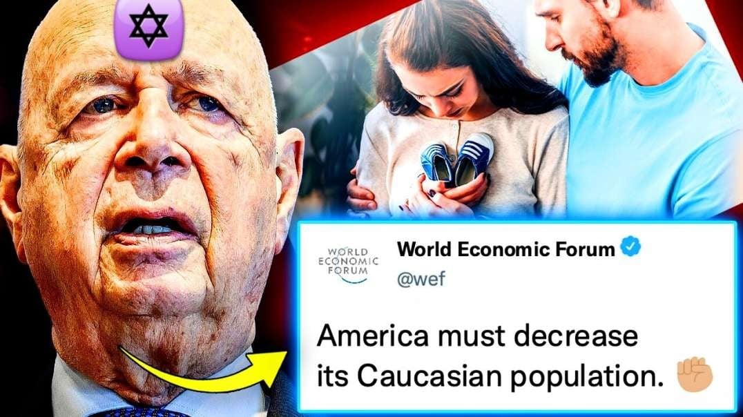 The Jewish Satanist Klaus Schwab: "America should decrease it's white population and promote the increase of black population, to achieve etnicity equity".