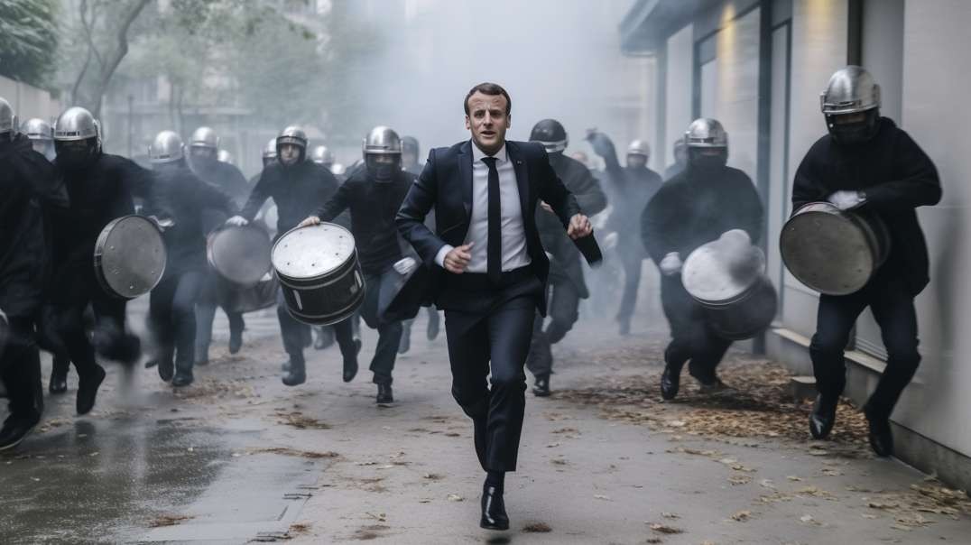 Macron Protested by Power Outages, Pots, Pans & Wooden Spoons