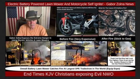 Electric Battery Powered Lawn Mower And Motorcycle Self Ignite! - Gabor Zolna News