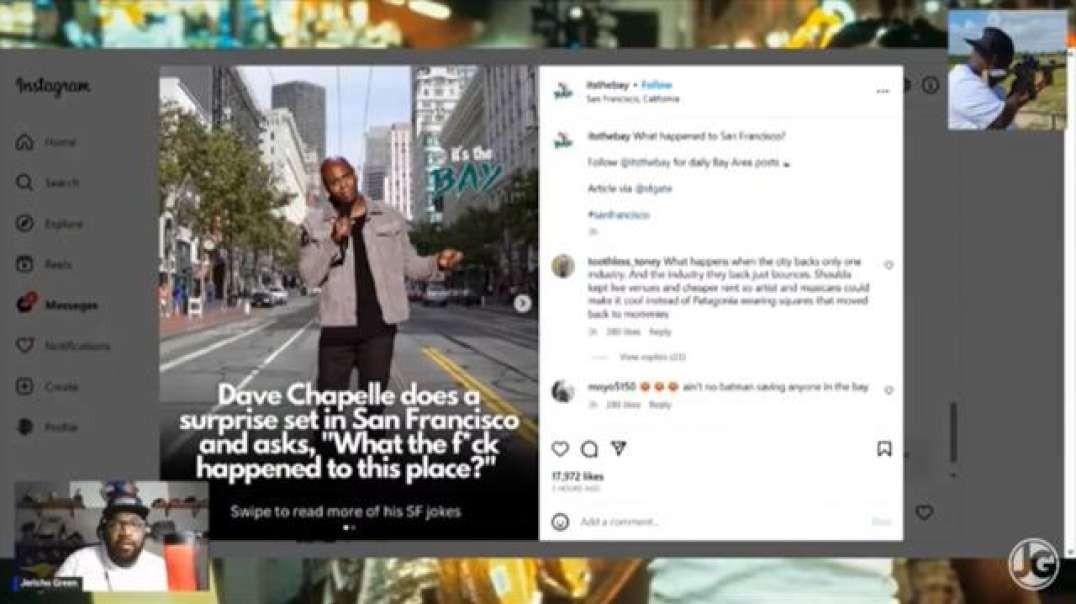 Dave Chapelle does a surprise set in San Francisco and asks "What the f*ck happened to this place?" (Jericho Green)