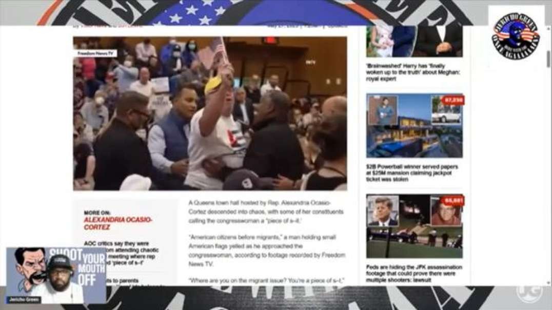 Man calls AOC a piece of sh*t (Jericho Green)