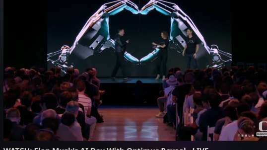 AI Day '22 Opens with Devil-Horns and the Heart-of-Lucifer Hand-Signs