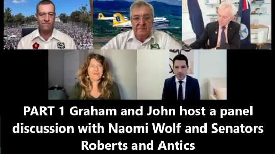 PART 1 Graham and John host a panel discussion with Naomi Wolf and Senators Roberts and Antics