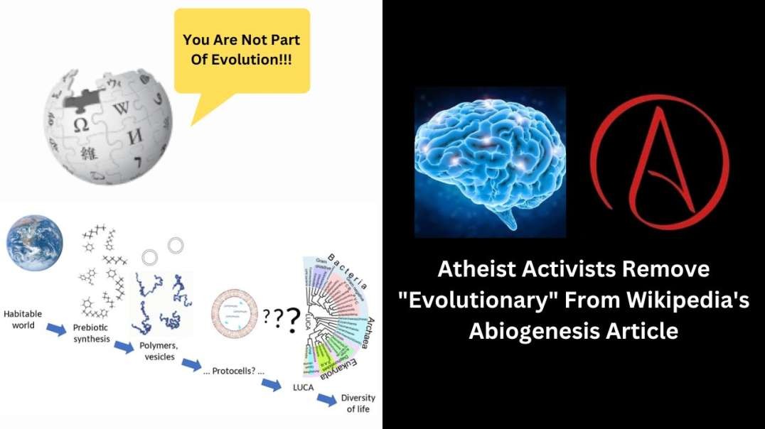 Atheist Activists Remove "Evolutionary" From Wikipedia's Abiogenesis Article