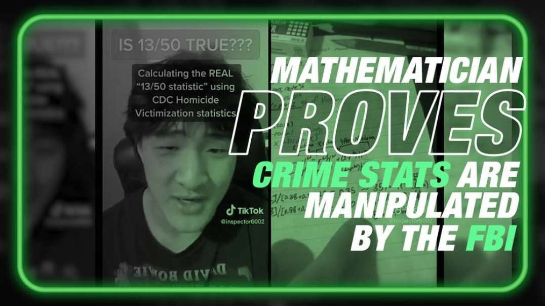 VIDEO- Mathematician Proves Crime Stats Are Manipulated By The FBI To Conceal Racial Reality