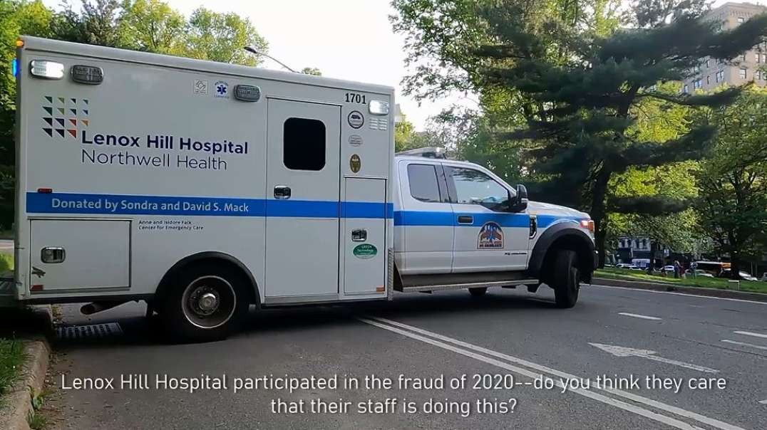 lincolnkarim NYC EMT LIARS Ambulance Lights & Sirens Blaring Lenox Hill EMS Frauds in Central Park 5-10-23