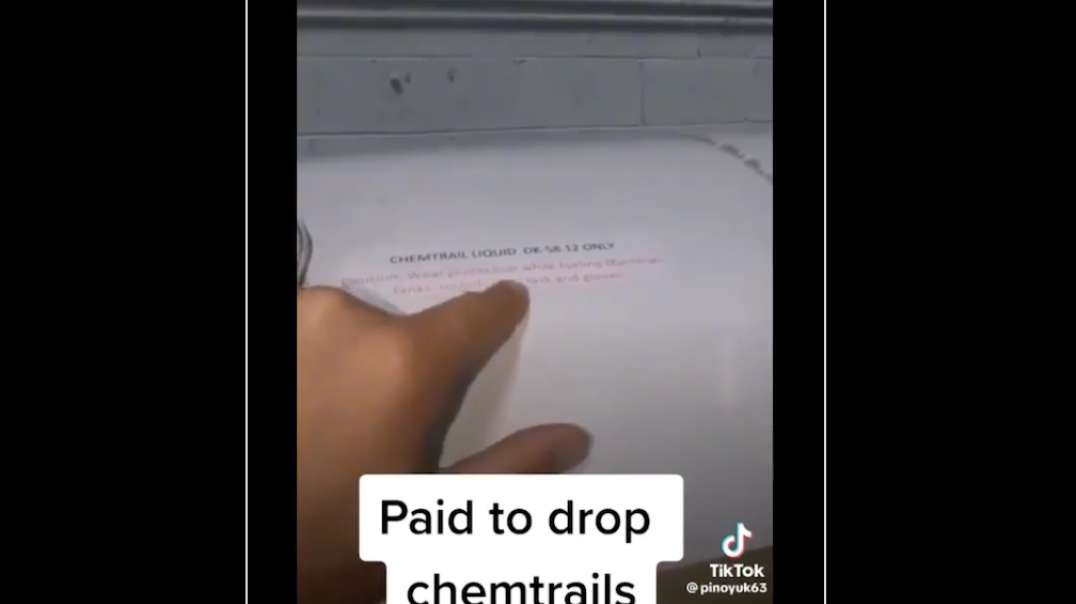 Paid to Drop Chemtrails