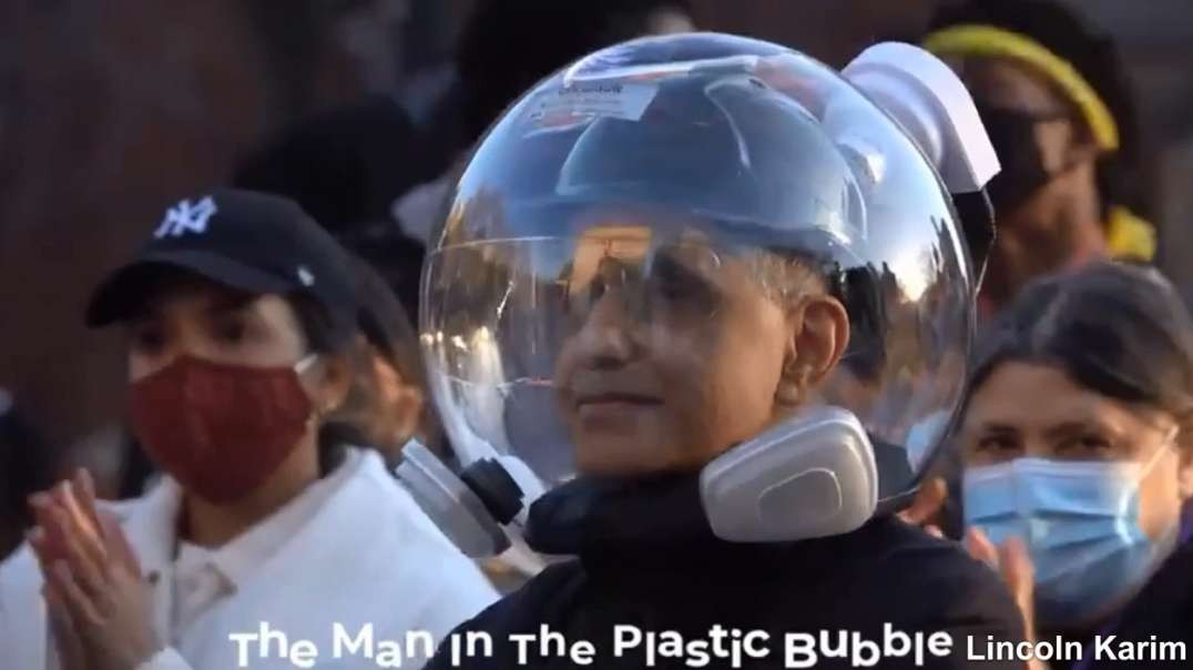 2yrs ago March 20th NYC The Man In The Plastic Bubble Covid-19 Masks Lockdowns  Brainwashing.mp4