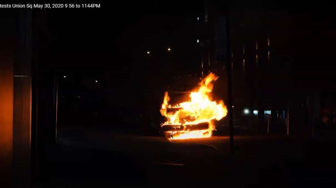 3yrs ago 5-31-20 NYC NYPD Sets Police Van on Fire Riots Jacob Pederson Agent Provocateurs Minneapolis George Floyd.mp4