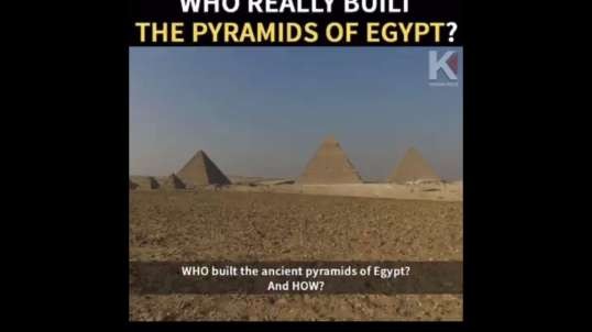 Who really build the pyramids of Egypt