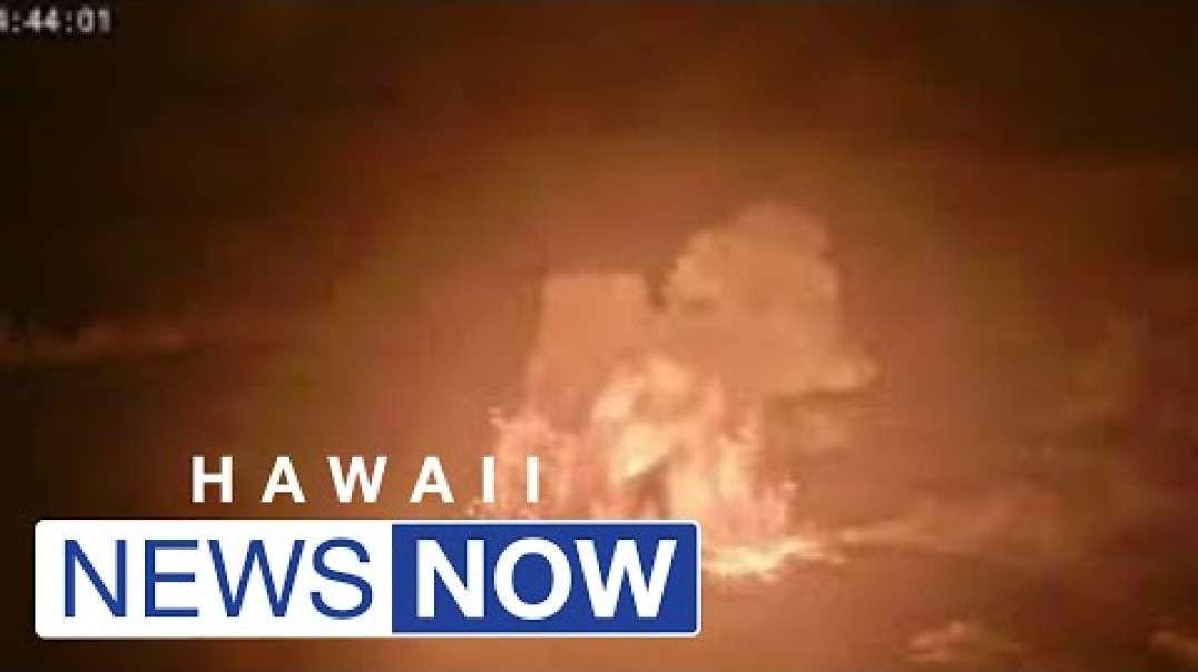 New video shows moments when lava began spewing from Kilauea crater.mp4