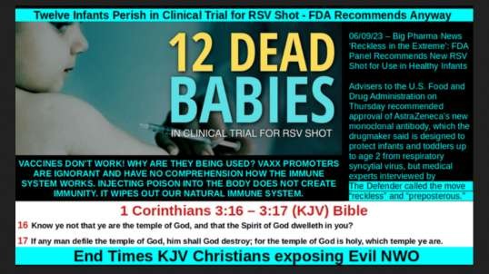 Twelve Infants Perish in Clinical Trial for RSV Shot - FDA Recommends Anyway