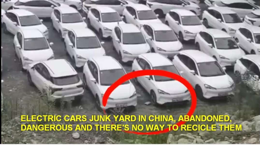HUNDREDS OF THOUSANDS OF ELECTRIC CARS AND BICYCLES ABANDONED IN CHINA WITH NO WAY TO RECICLE THEM.mp4