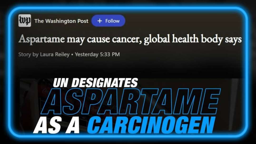 Alex Jones Right Again! UN Says Aspartame Can Kill You!